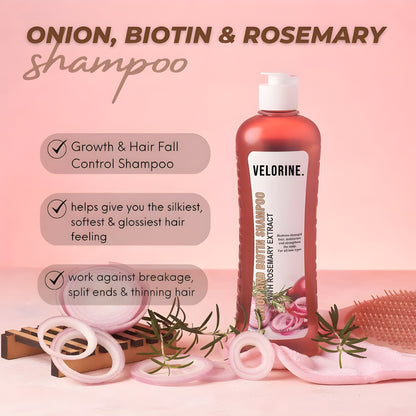 Velorine™ Biotin & Rosemary Shampoo And Treatment Set