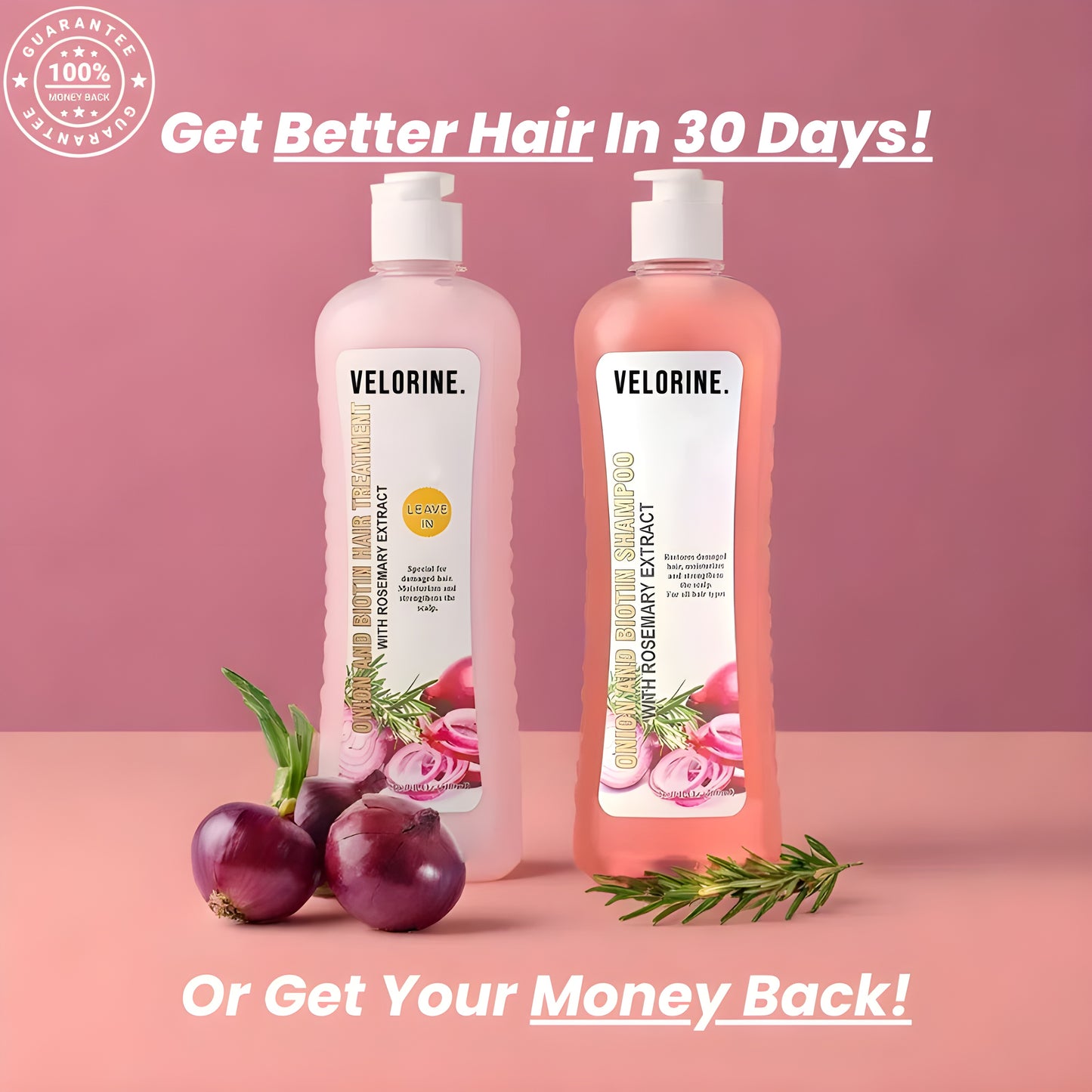 Velorine™ Biotin & Rosemary Shampoo And Treatment Set